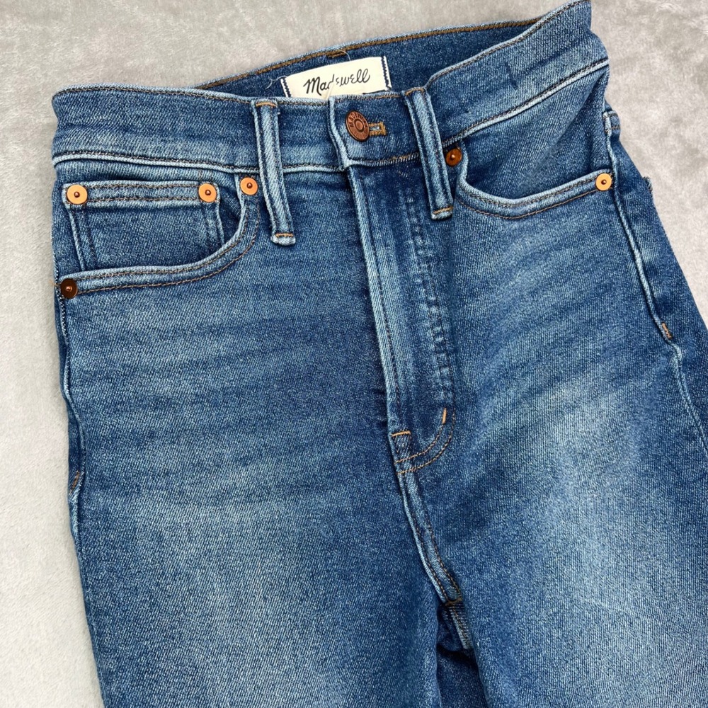 Madewell Jeans Womens 24 Blue The Perfect Vintage Straight Medium‎ Wash Stretch